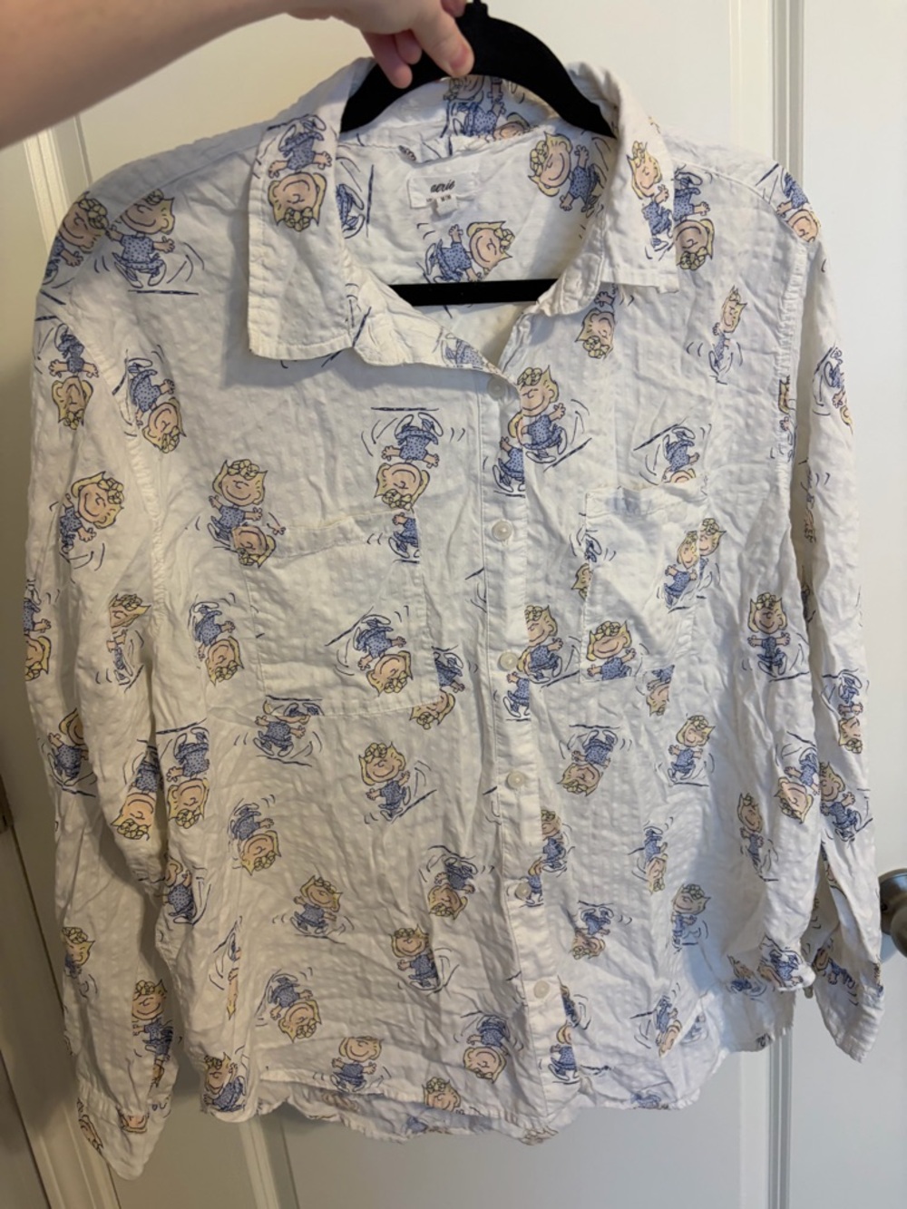 Aerie Oversized Peanuts Sally Cotton Sleep Shirt size Medium